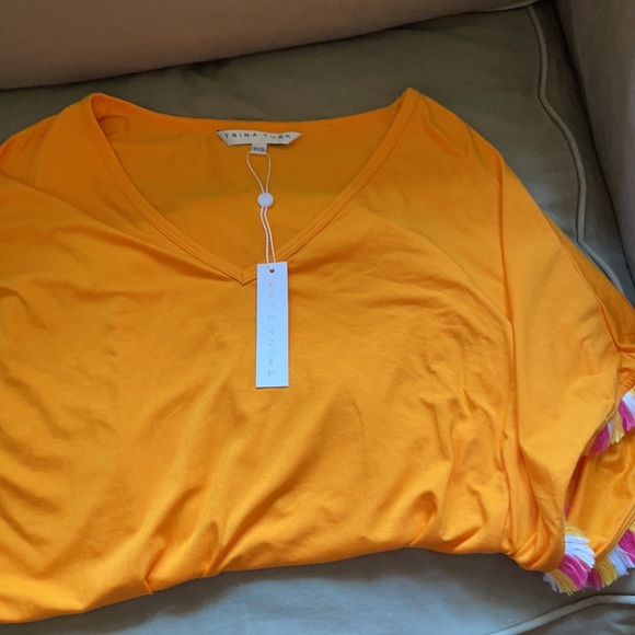 Trina Turk Women Delfino Poncho Top - Picture 4 of 8